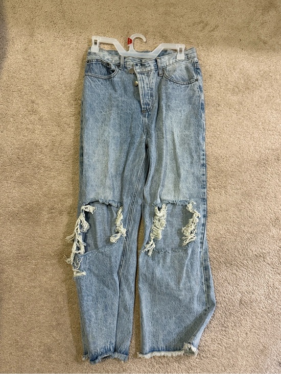 Denim - Light Blue Distressed Women’s Jeans